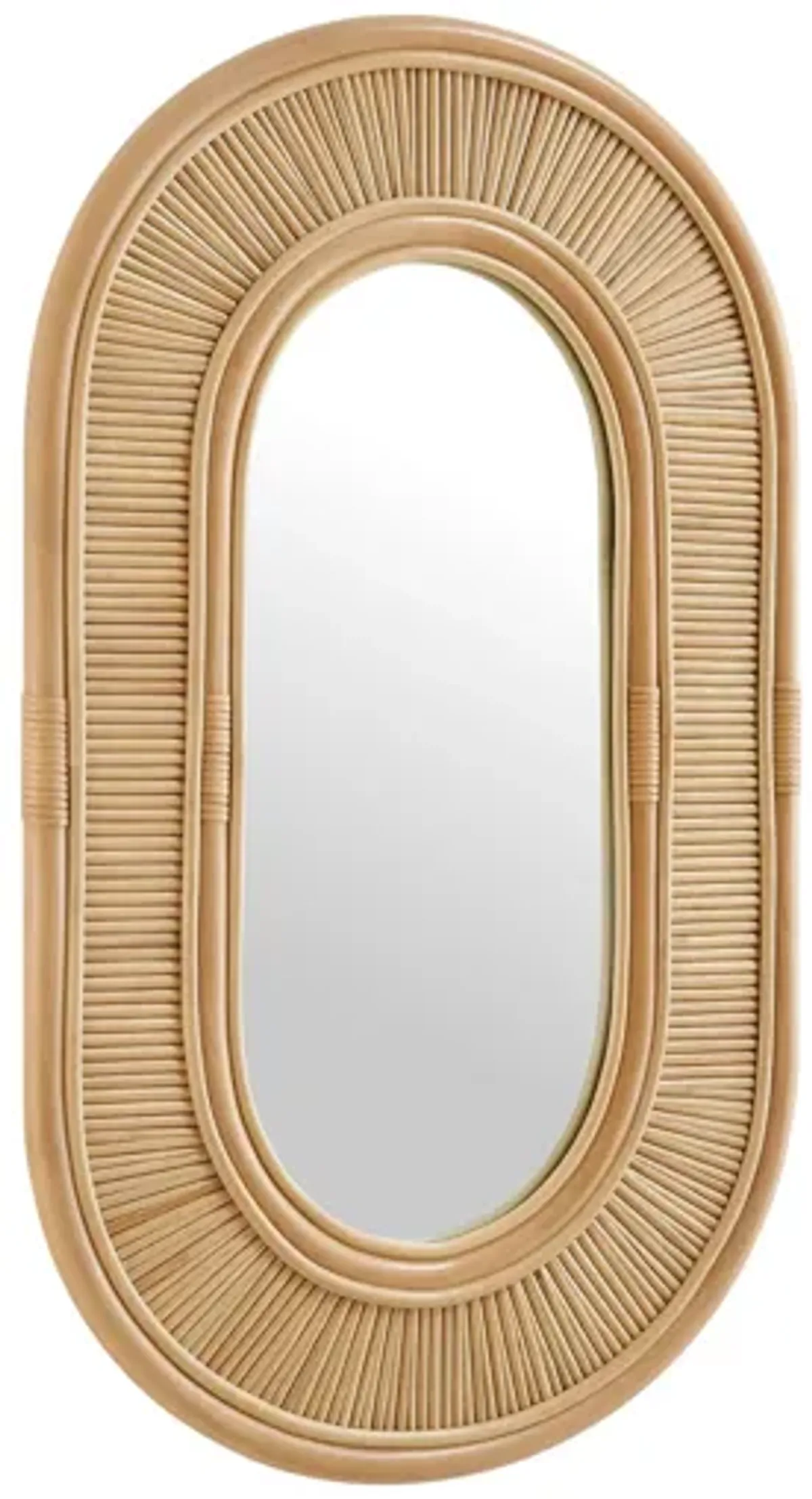 Sovana Oval Rattan Wall Mirror by Modway