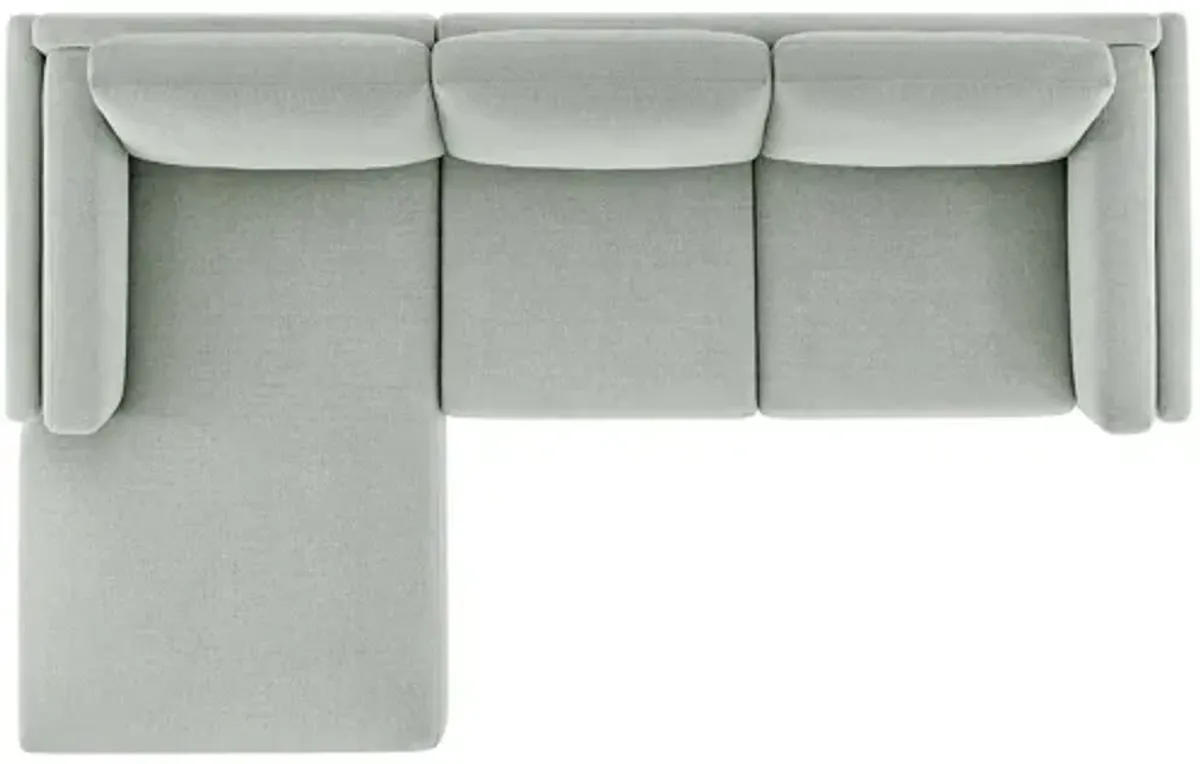 Roscoe Left-Facing Mist Sectional Sofa with Chaise by Modway