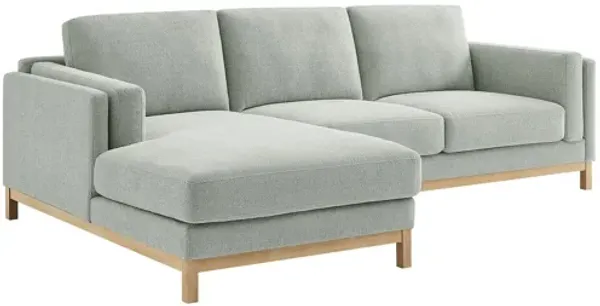 Roscoe Left-Facing Mist Sectional Sofa with Chaise by Modway