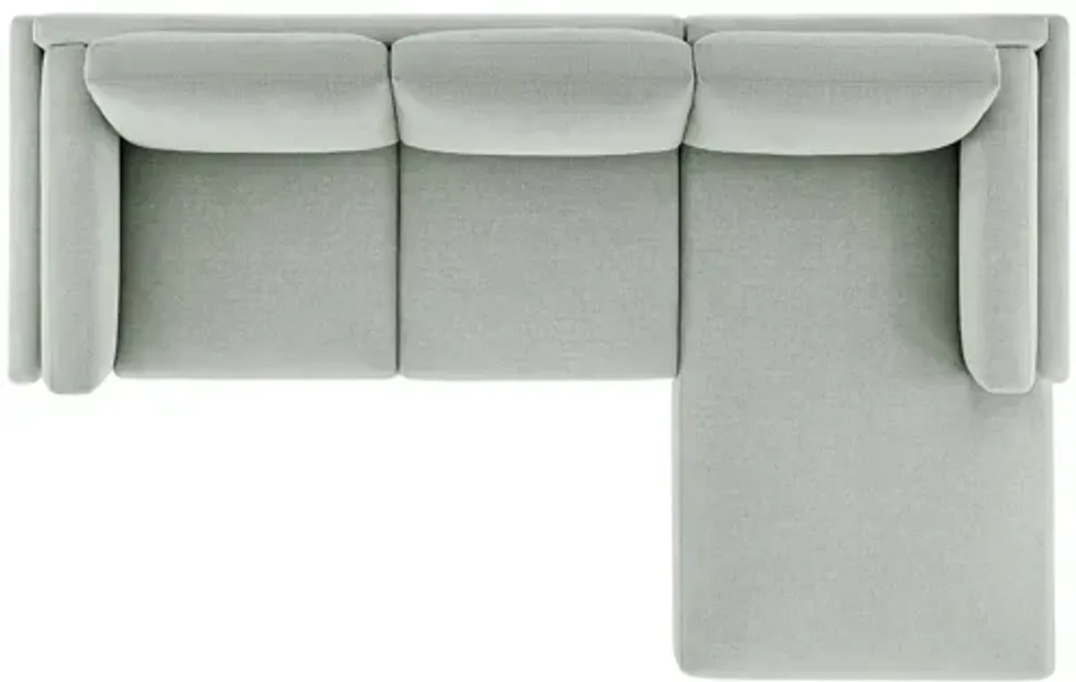 Roscoe Right-Facing Mist Sectional Sofa with Chaise by Modway