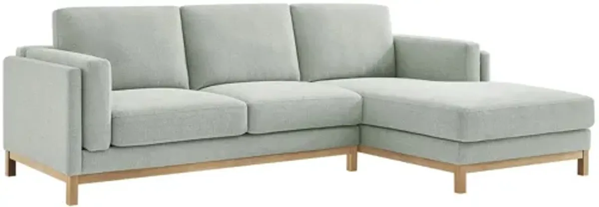 Roscoe Right-Facing Mist Sectional Sofa with Chaise by Modway