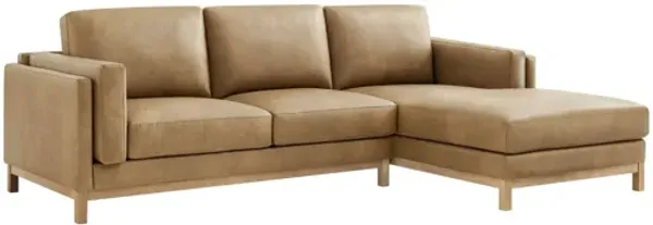 Roscoe Right-Facing Toast Sectional Sofa with Chaise by Modway