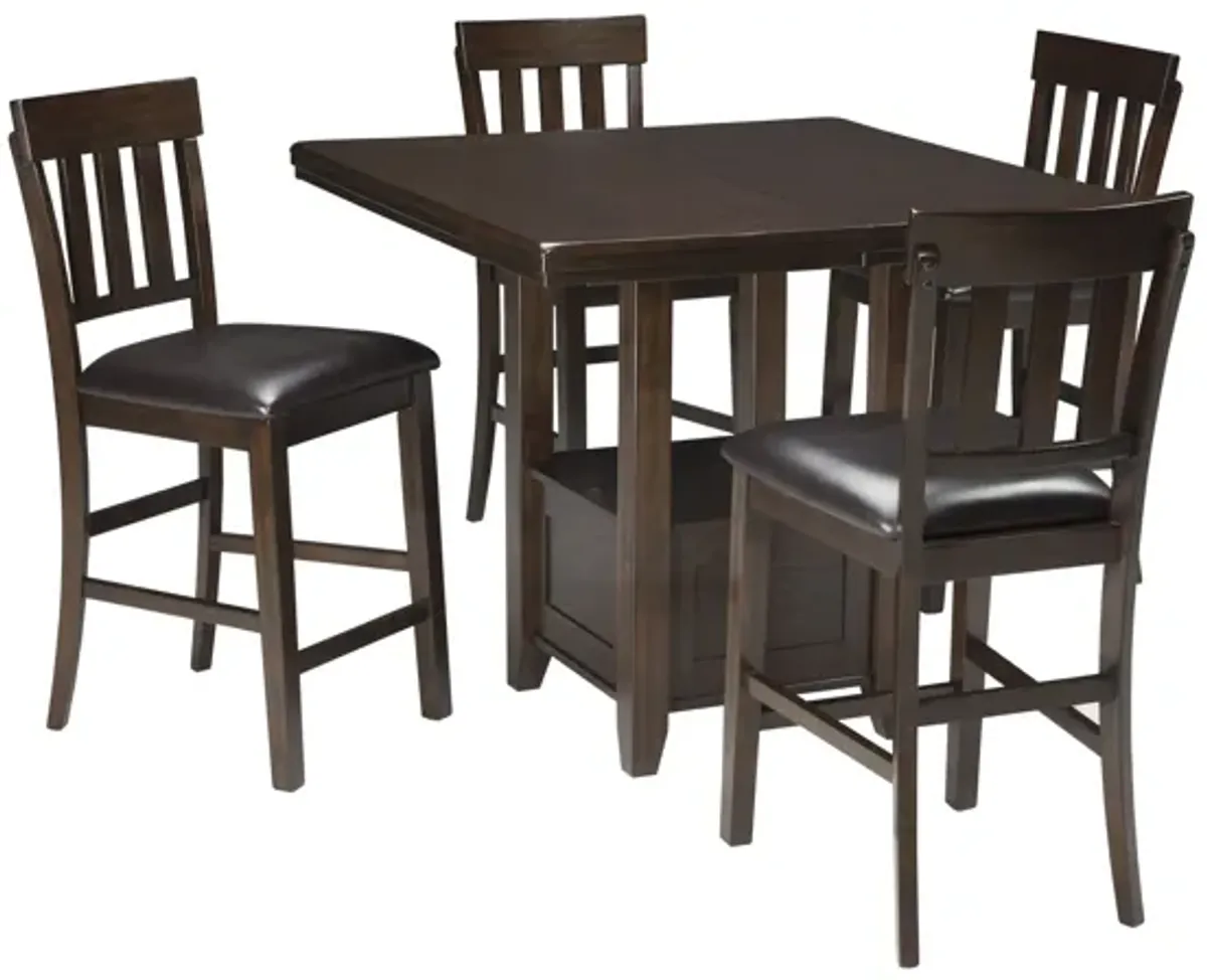 Haddigan 5-Piece Counter Height Dining Set