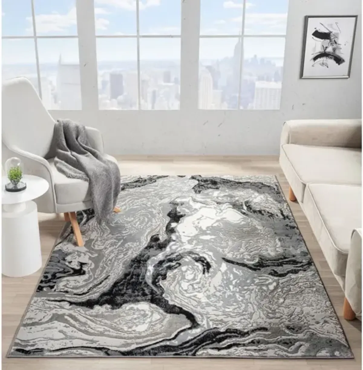 Ksamil 5'3" x 7'3" Area Rug