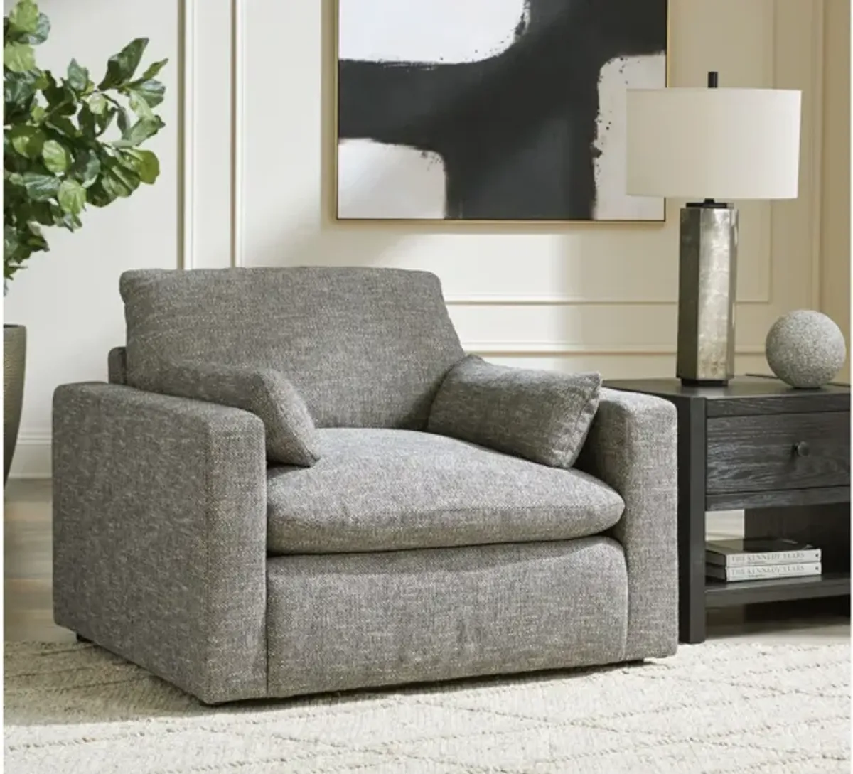 Dramatic Chair and Ottoman