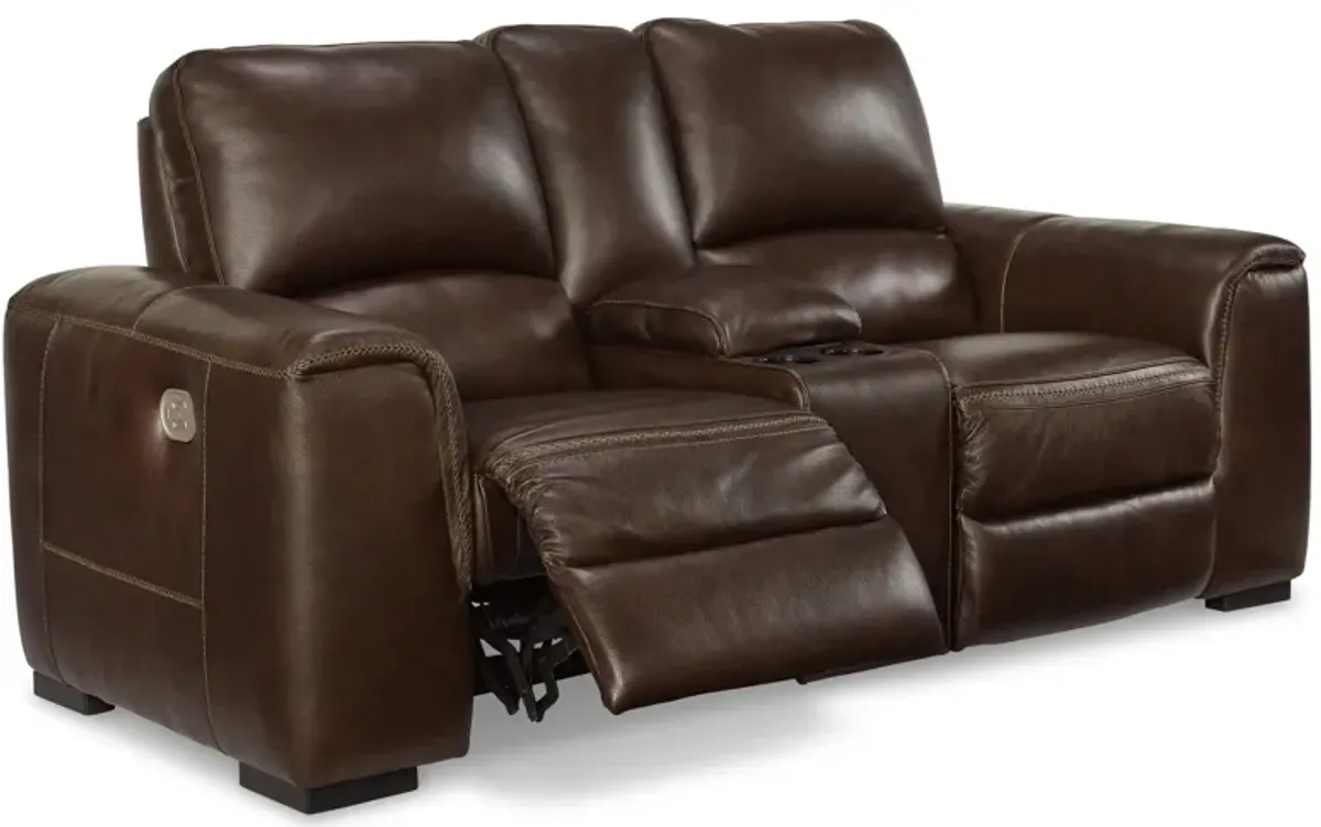 Alessandro Power Reclining Loveseat with Console