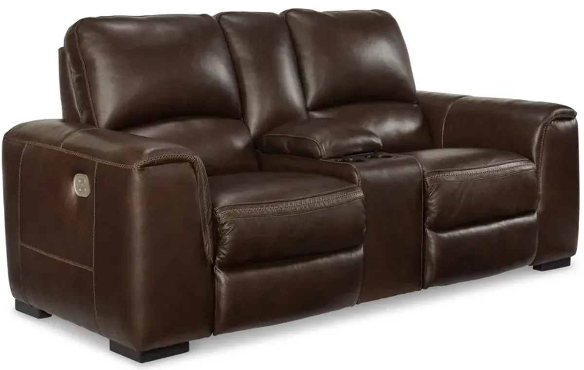 Alessandro Power Reclining Loveseat with Console