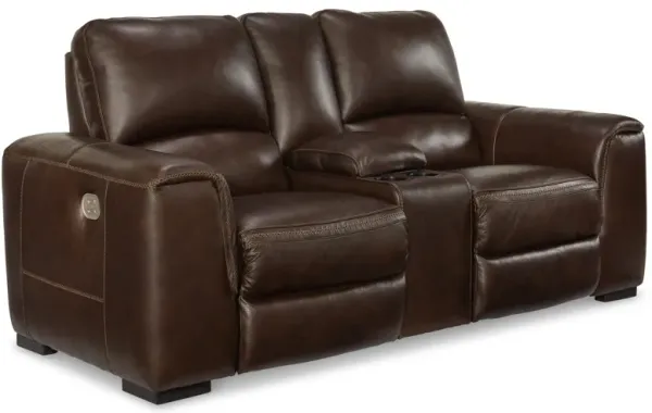 Alessandro Power Reclining Loveseat with Console