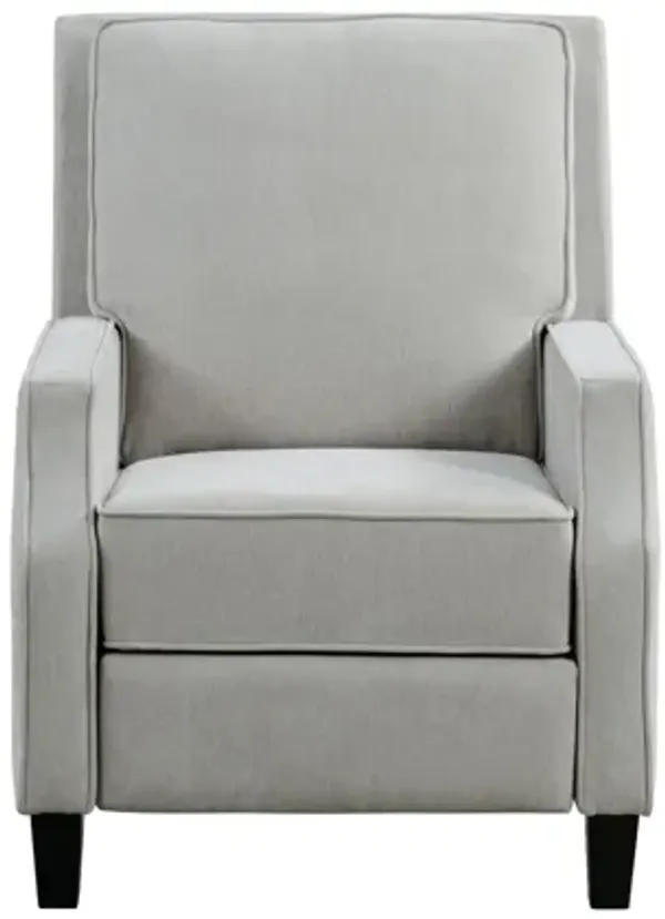 Stanton  Light Grey Pushback Recliner