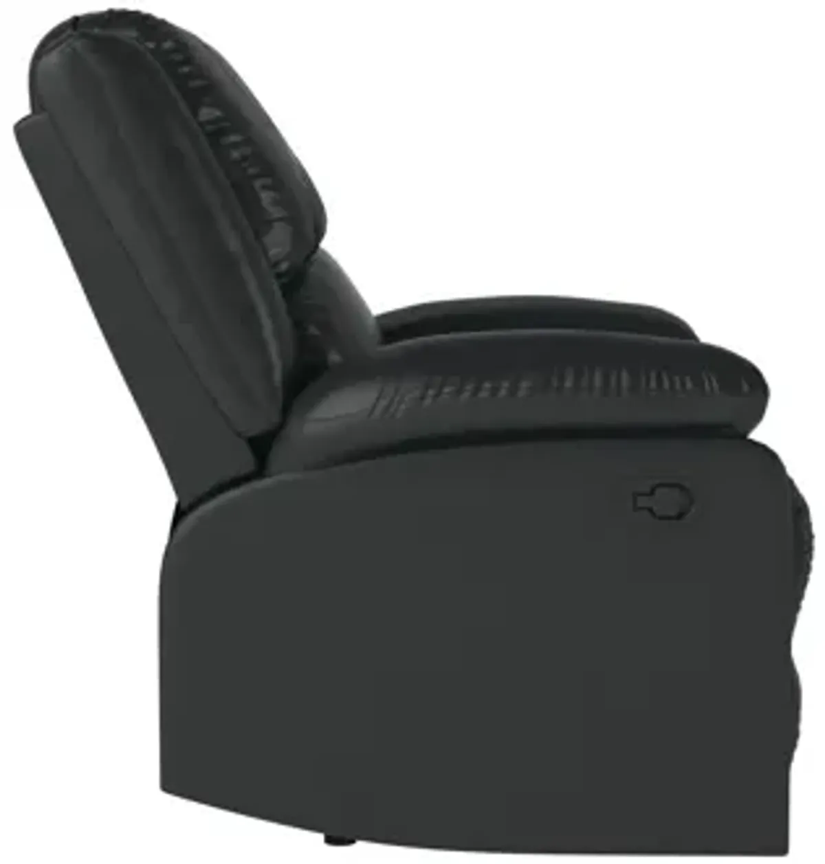 Portland Black Manual Recliner