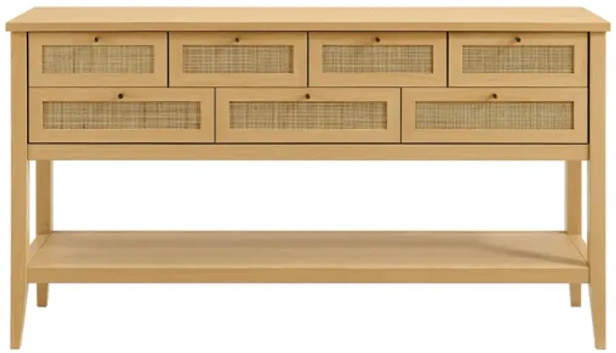 Soma 62 Inch Rattan Console Table by Modway