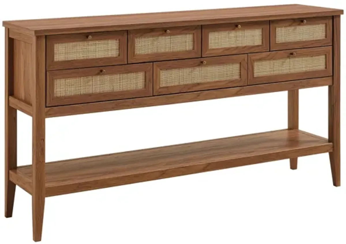 Soma 62 Inch Rattan Console Table by Modway
