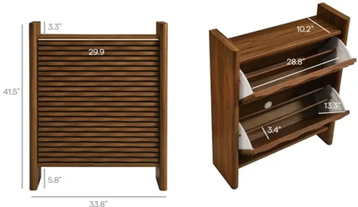 Emric Wave Shoe Cabinet by Modway