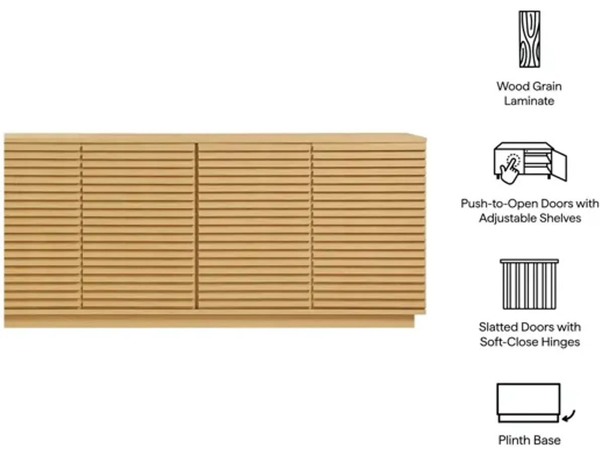 Render 4-Door Fluted TV Stand by Modway