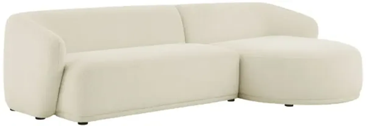 Monica 2 Piece Right Facing  Modular Sofa with Chaise by Modway