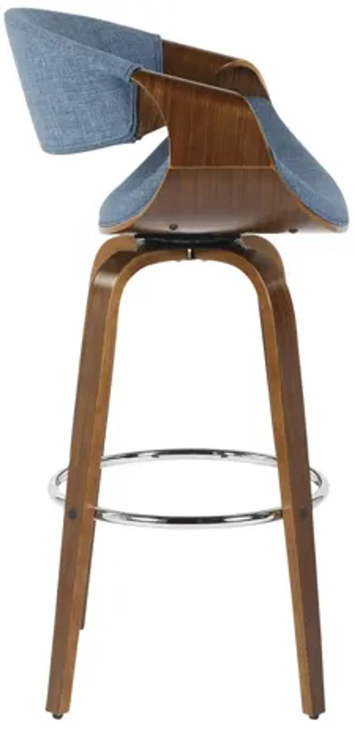 Curvini 30" Fixed Height Barstool By LumiSource - Set of 2