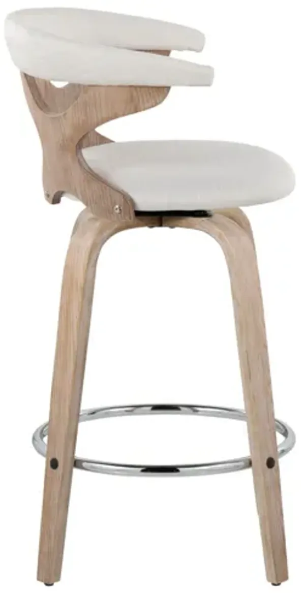 Gardenia 26" Fixed-Height Counter Stool By LumiSource - Set of 2