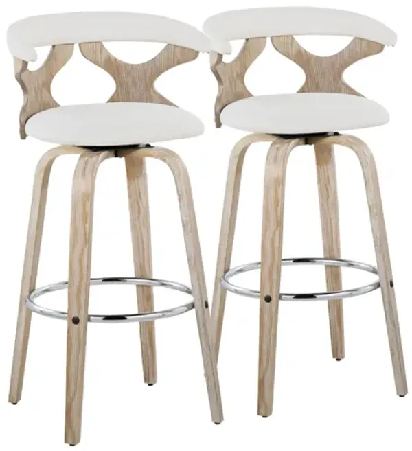 Gardenia 30" Fixed-Height Barstool By LumiSource - Set of 2