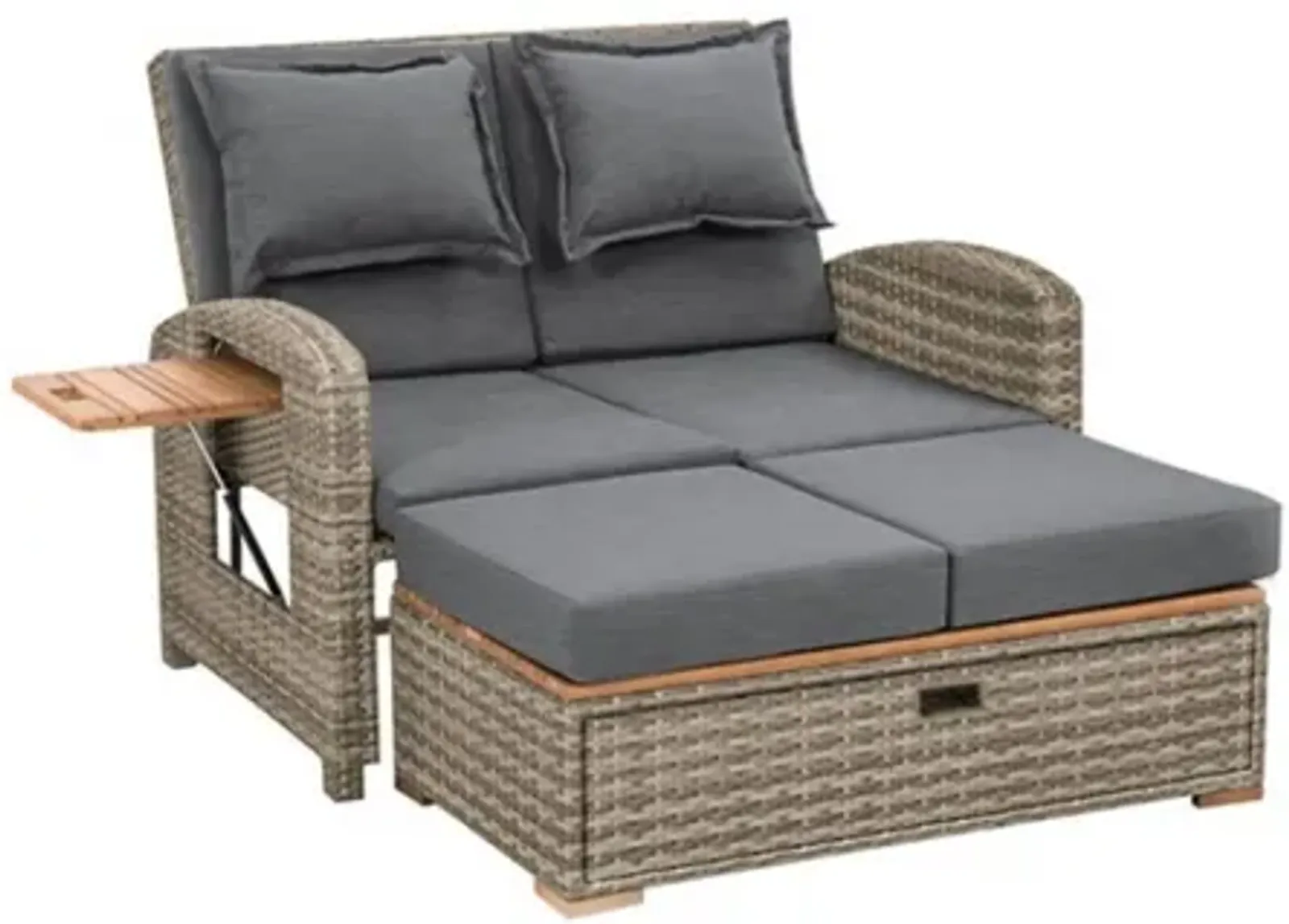 Bahia Tobago Reclining Chaise Lounge with Storage