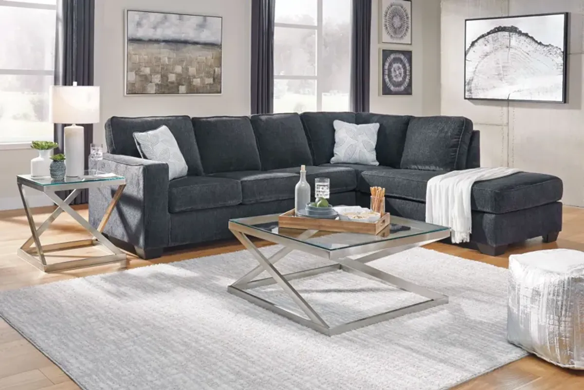 Galaxy 2-Piece Sectional with Right Arm Facing Chaise by Ashley