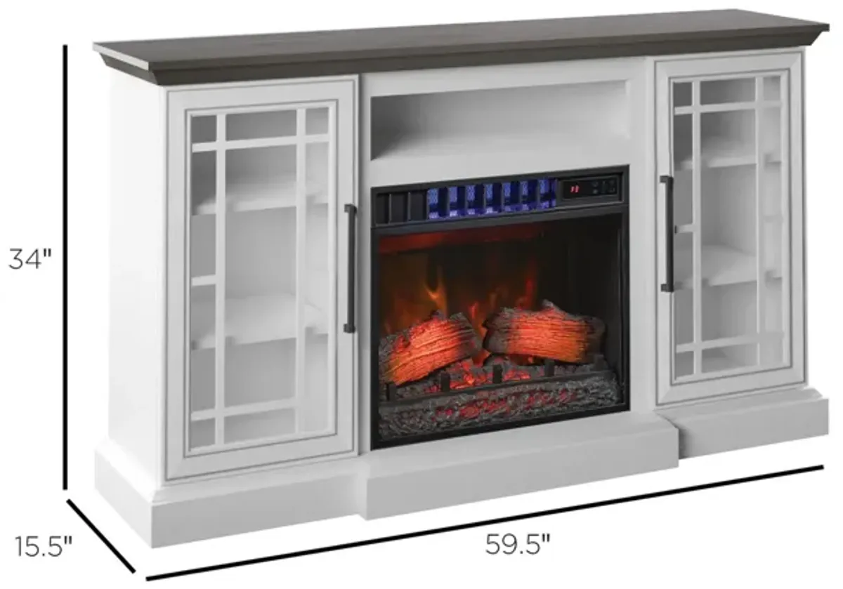 Shelby 60" Electric Fireplace TV Stand