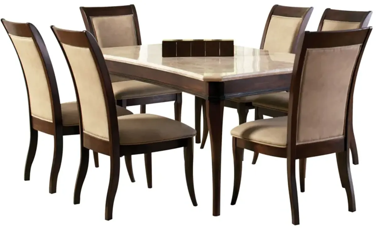 Marseille Dining Table + 6 Side Chairs