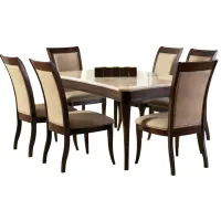 Marseille Dining Table + 6 Side Chairs
