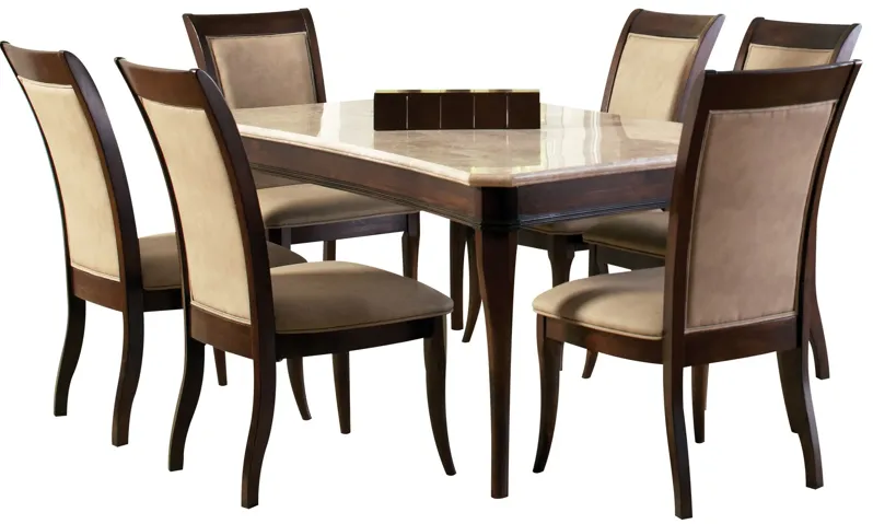Marseille Dining Table + 6 Side Chairs
