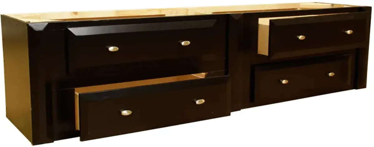 Laguna Black 4-Drawer Trundle