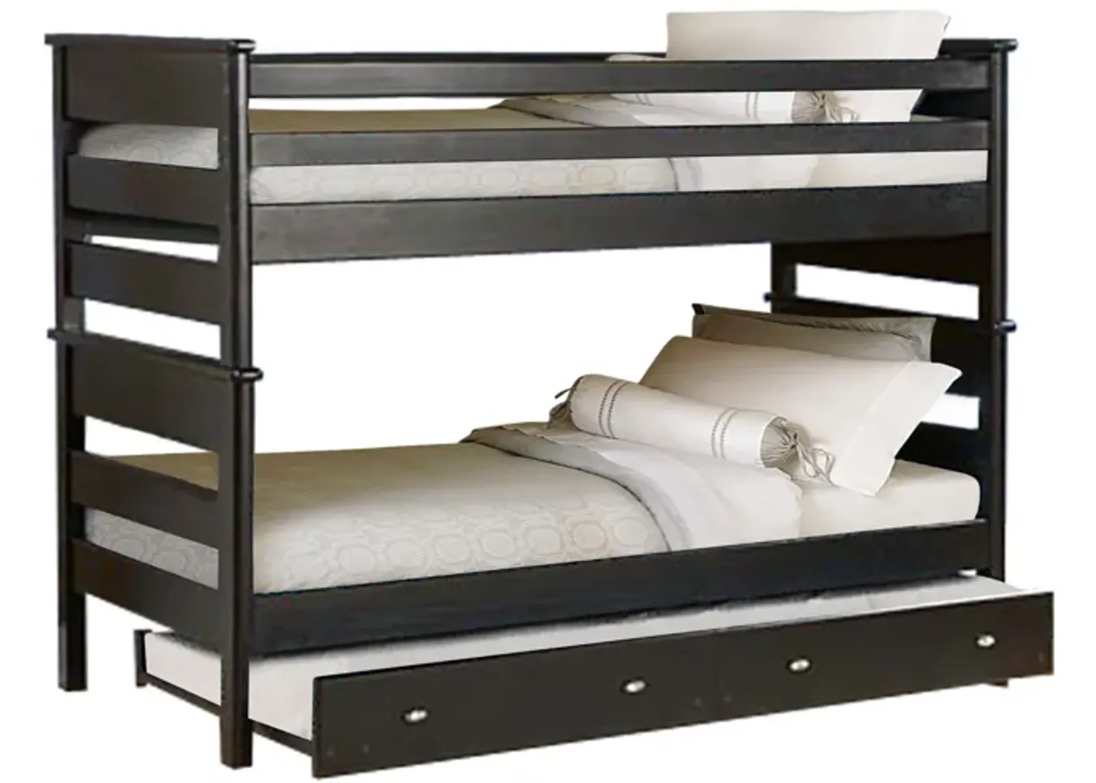 Laguna Black Twin-Over-Twin Bunk Bed