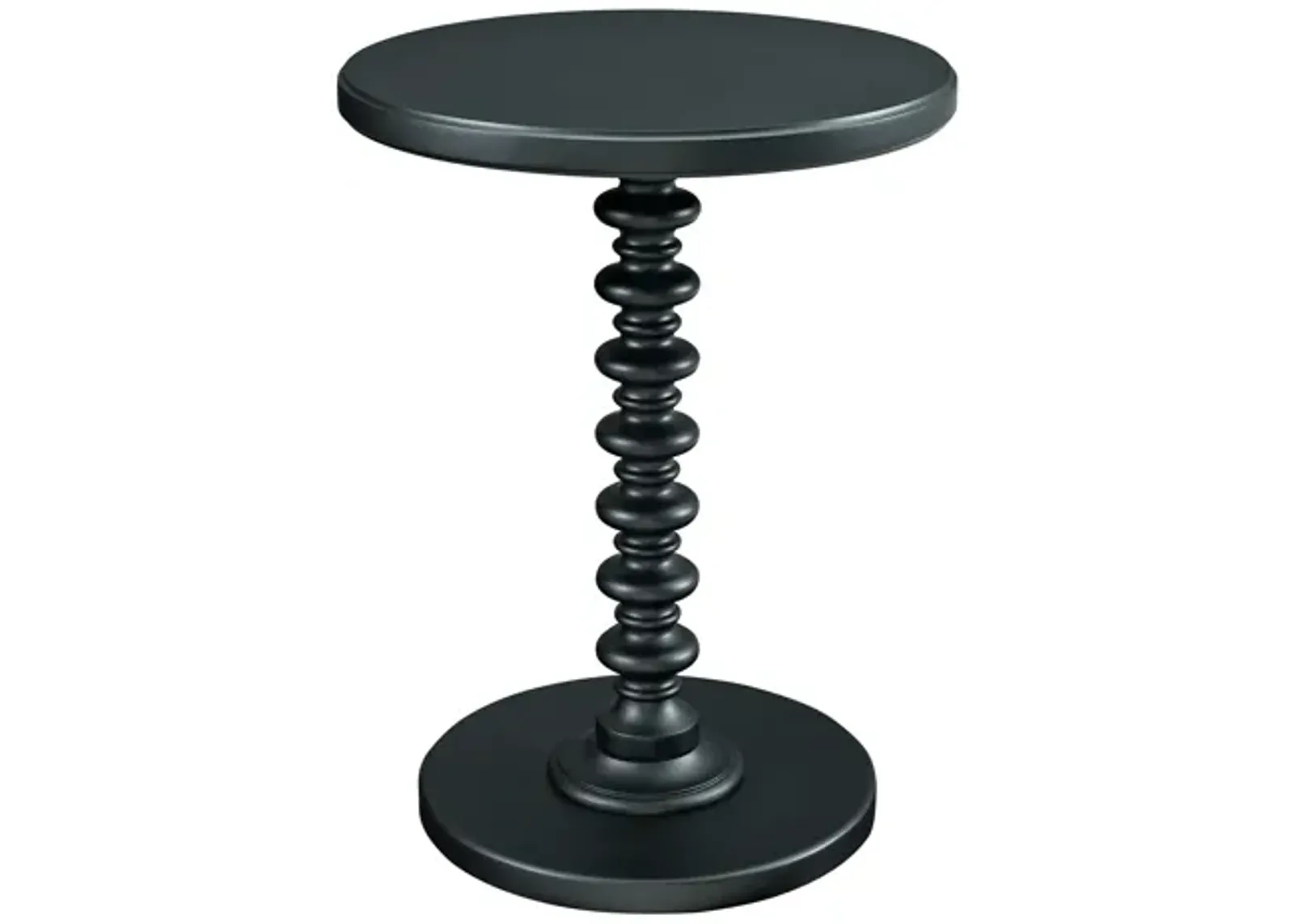 Black Round Spindle Table