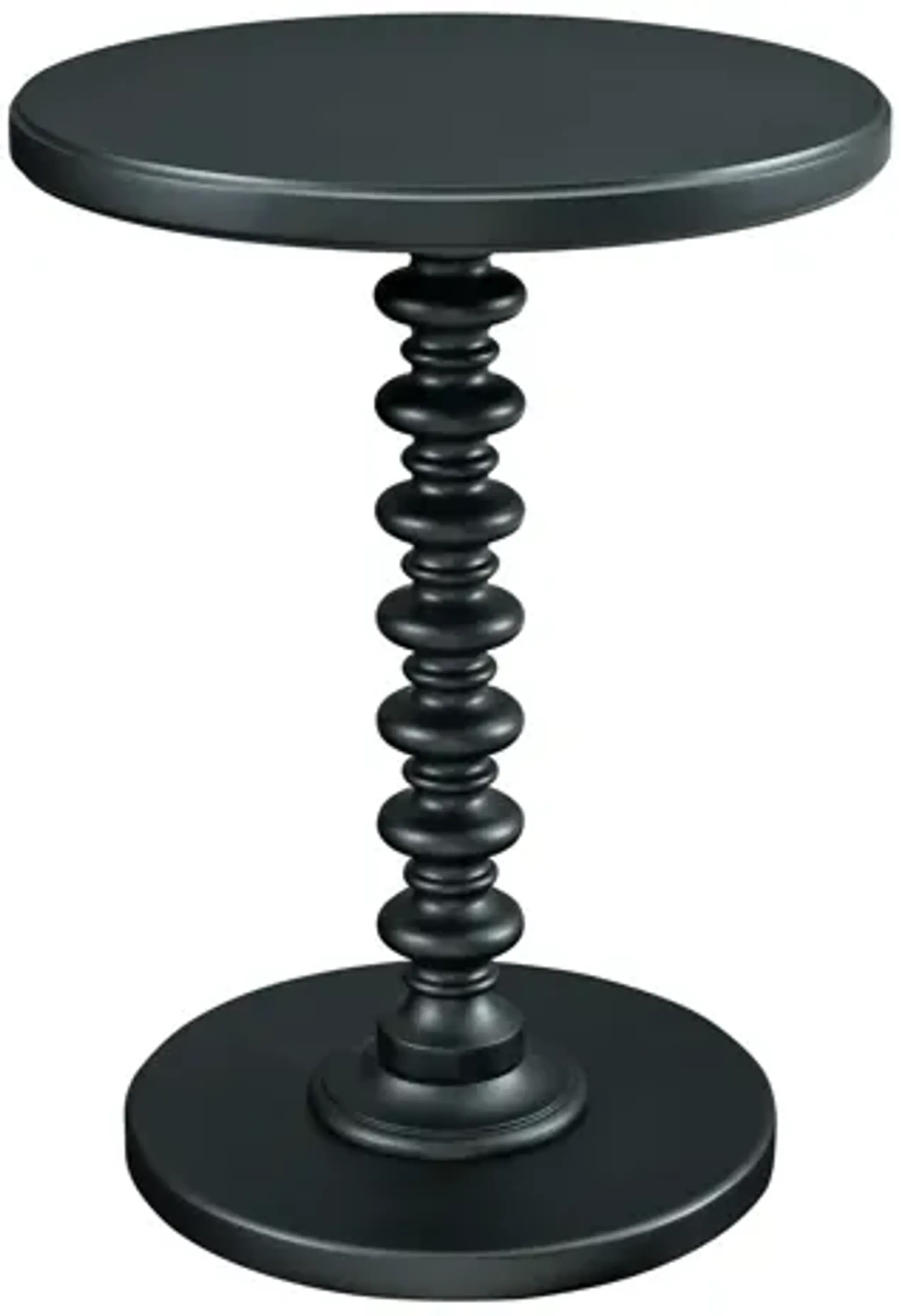 Black Round Spindle Table | Furniture.com
