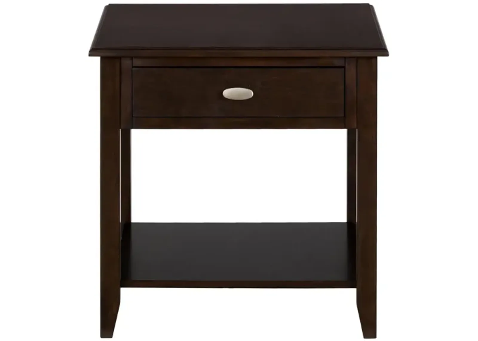 Merlot Square End Table