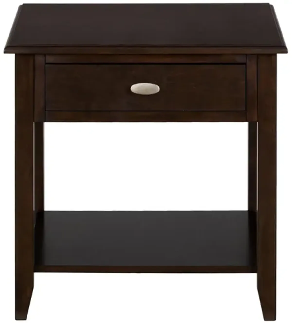 Merlot Square End Table