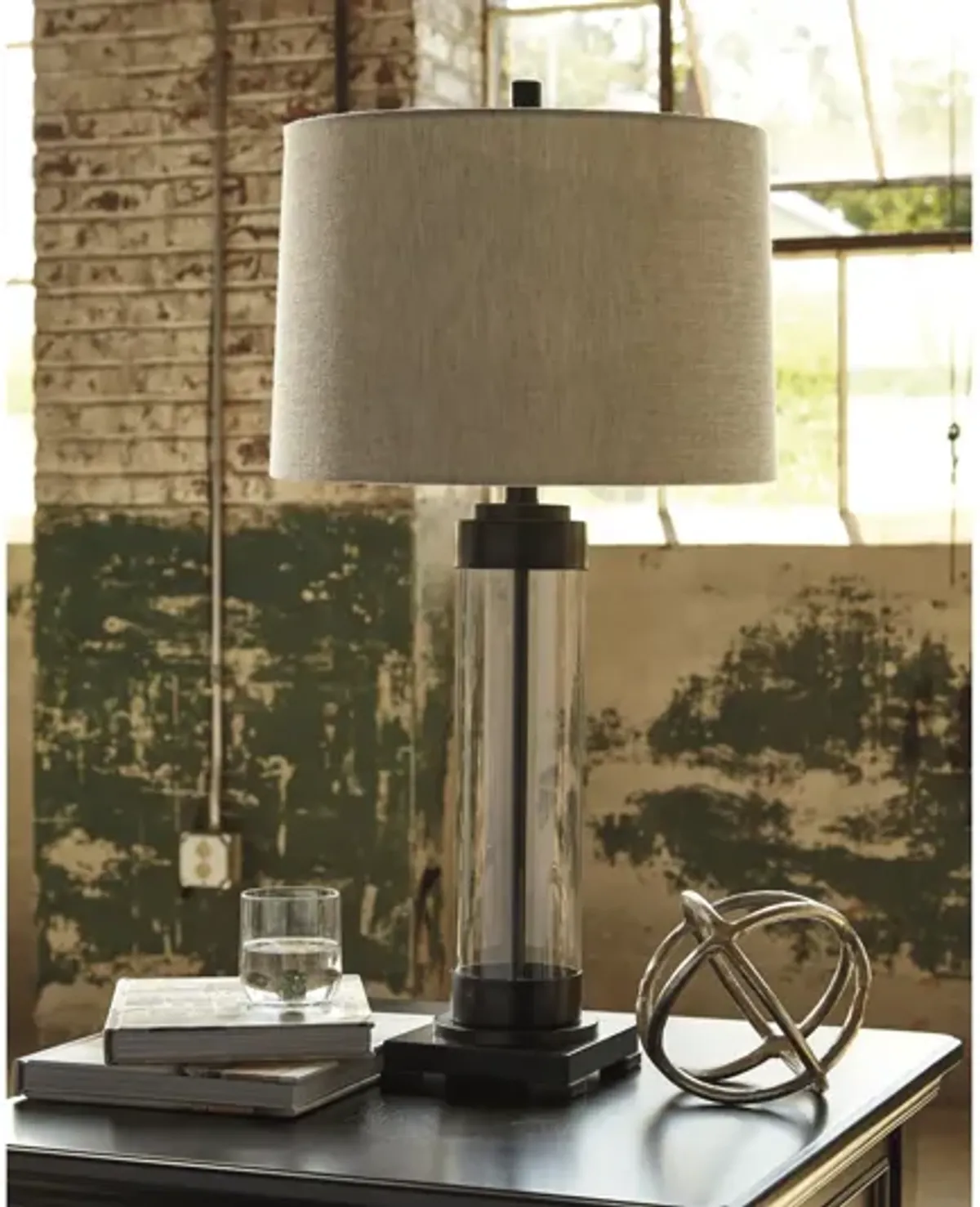 Talar Glass Table Lamp by Ashley