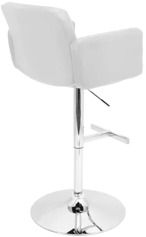 Stout White Bar Stool by LumiSource