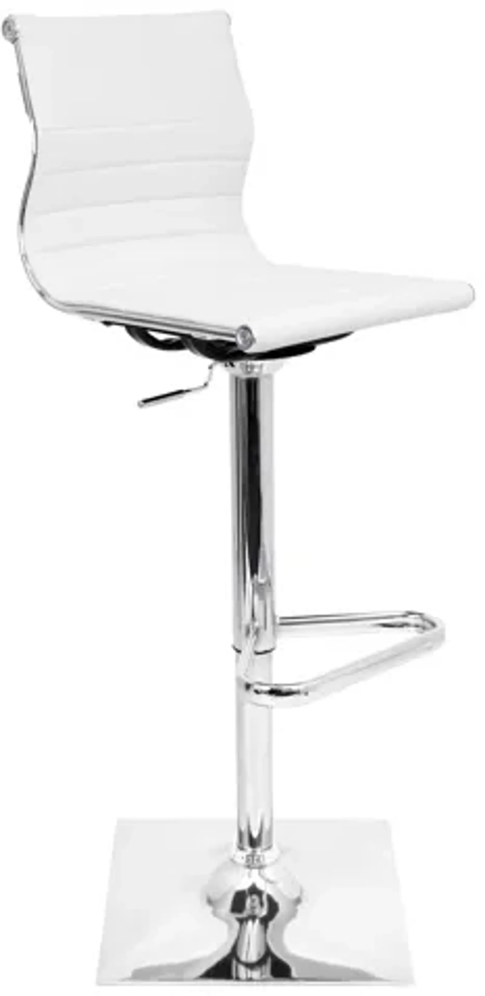 Master White Bar Stool by LumiSource