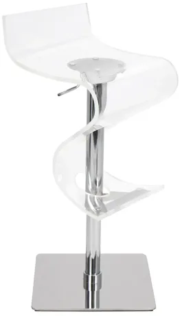 Viva Clear Acrylic Bar Stool by LumiSource