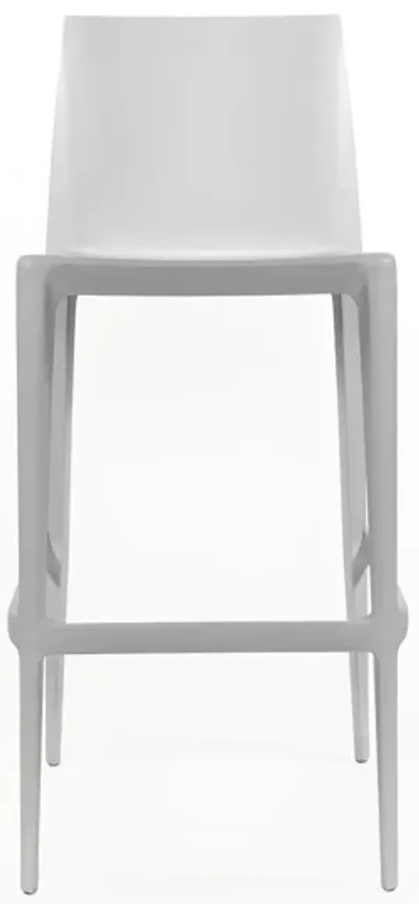 Bellini Stool - Mario Bellini  Claudio Bellini -  Bar Height / Light Grey / Set of 2