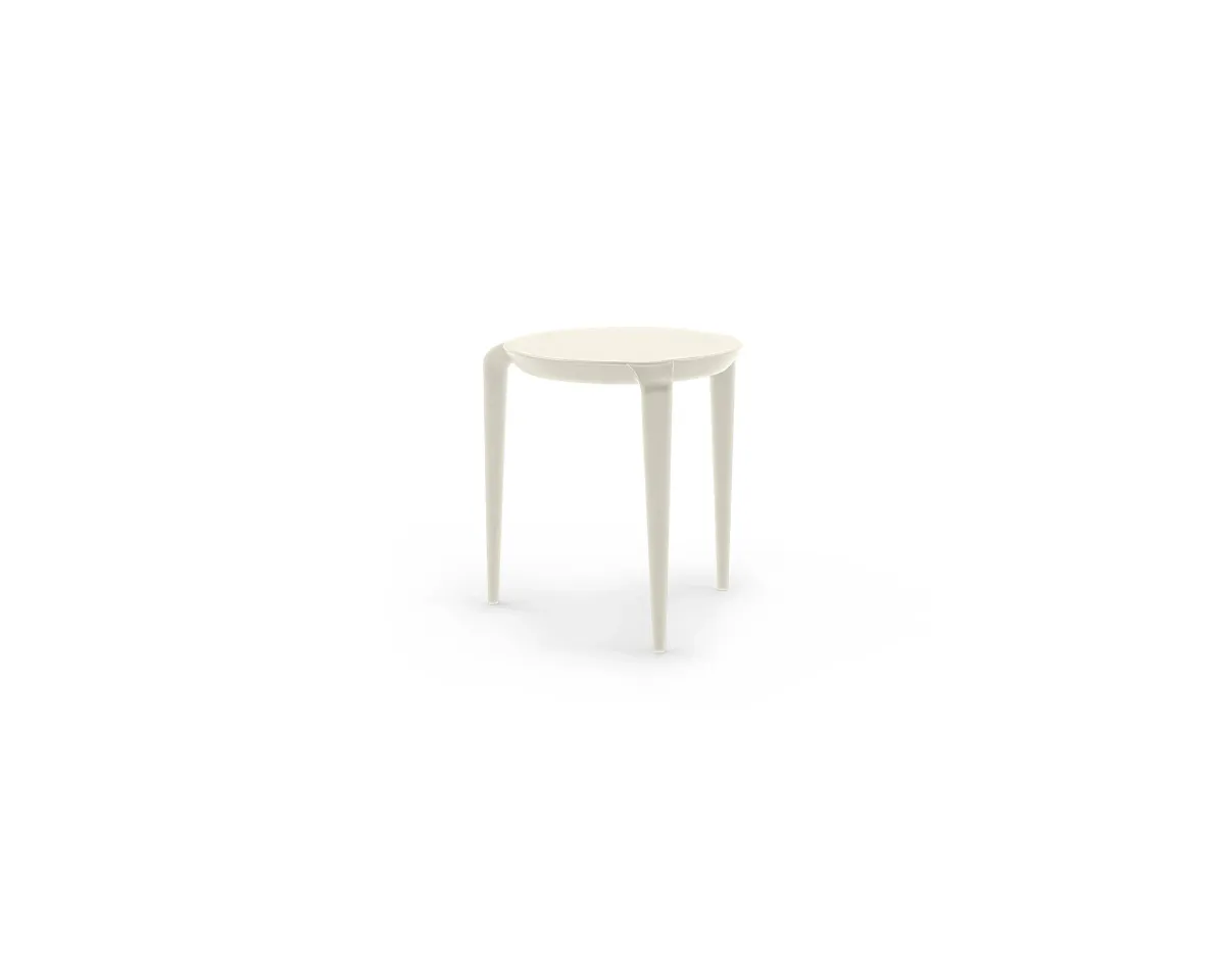 Tavollini Table by Mario Bellini - Stackable, Indoor-Outdoor, USA Made White / Set of 2