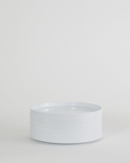 Max Dinnerware - Hellerware - Lella  Massimo Vignelli 9.75" Maxplate - Set of 6 / White