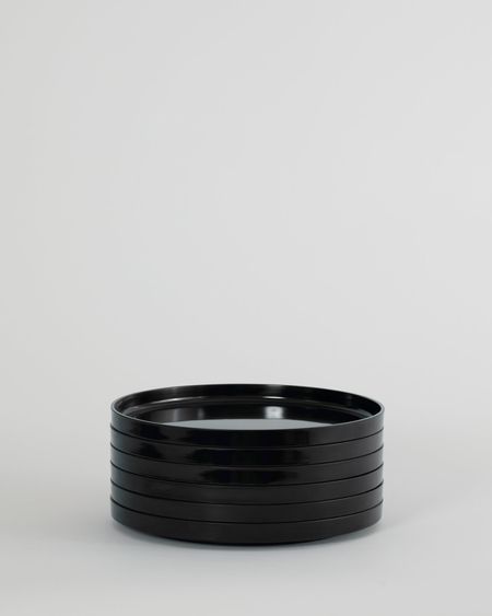 Max Dinnerware - Hellerware - Lella  Massimo Vignelli 9.75" Maxplate - Set of 6 / Black