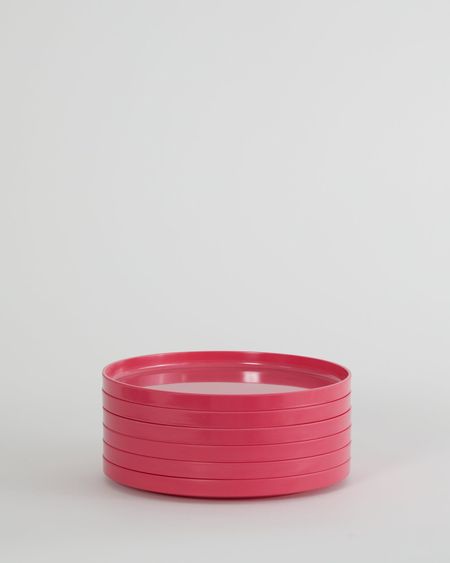 Max Dinnerware - Hellerware - Lella  Massimo Vignelli 9.75" Maxplate - Set of 6 / Pink