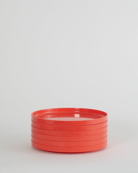 Max Dinnerware - Hellerware - Lella  Massimo Vignelli 9.75" Maxplate - Set of 6 / Orange