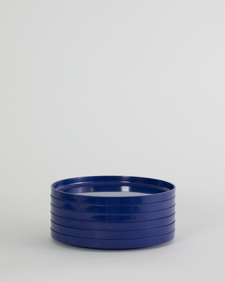 Max Dinnerware - Hellerware - Lella  Massimo Vignelli 9.75" Maxplate - Set of 6 / Blue