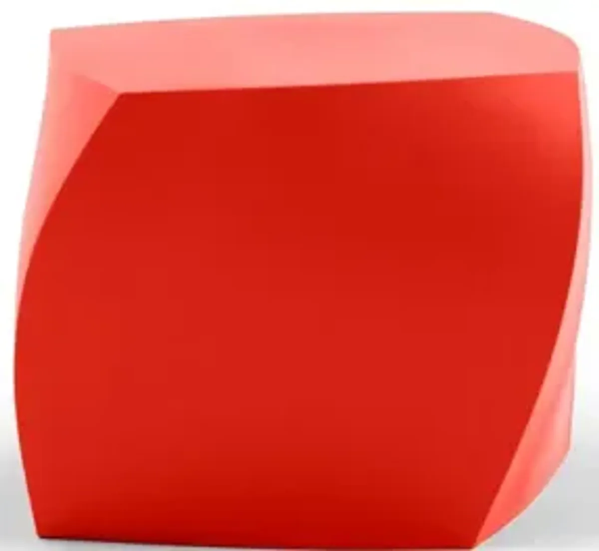 Left Twist Cube by Frank Gehry - An Iconic Architectural Masterpiece Red