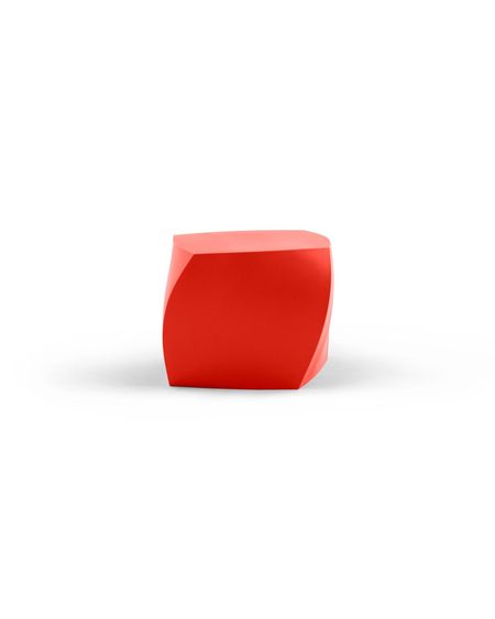 Left Twist Cube - Frank Gehry Red