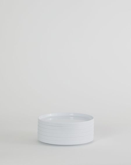 Max Dinnerware - Hellerware - Lella  Massimo Vignelli 7.5" Maxplate - Set of 6 / White