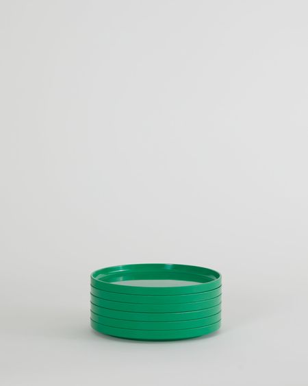 Max Dinnerware - Hellerware - Lella  Massimo Vignelli 7.5" Maxplate - Set of 6 / Green