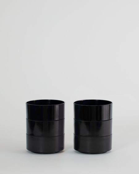 Max Dinnerware - Hellerware - Lella  Massimo Vignelli Maxbowl - Set of 6 / Black